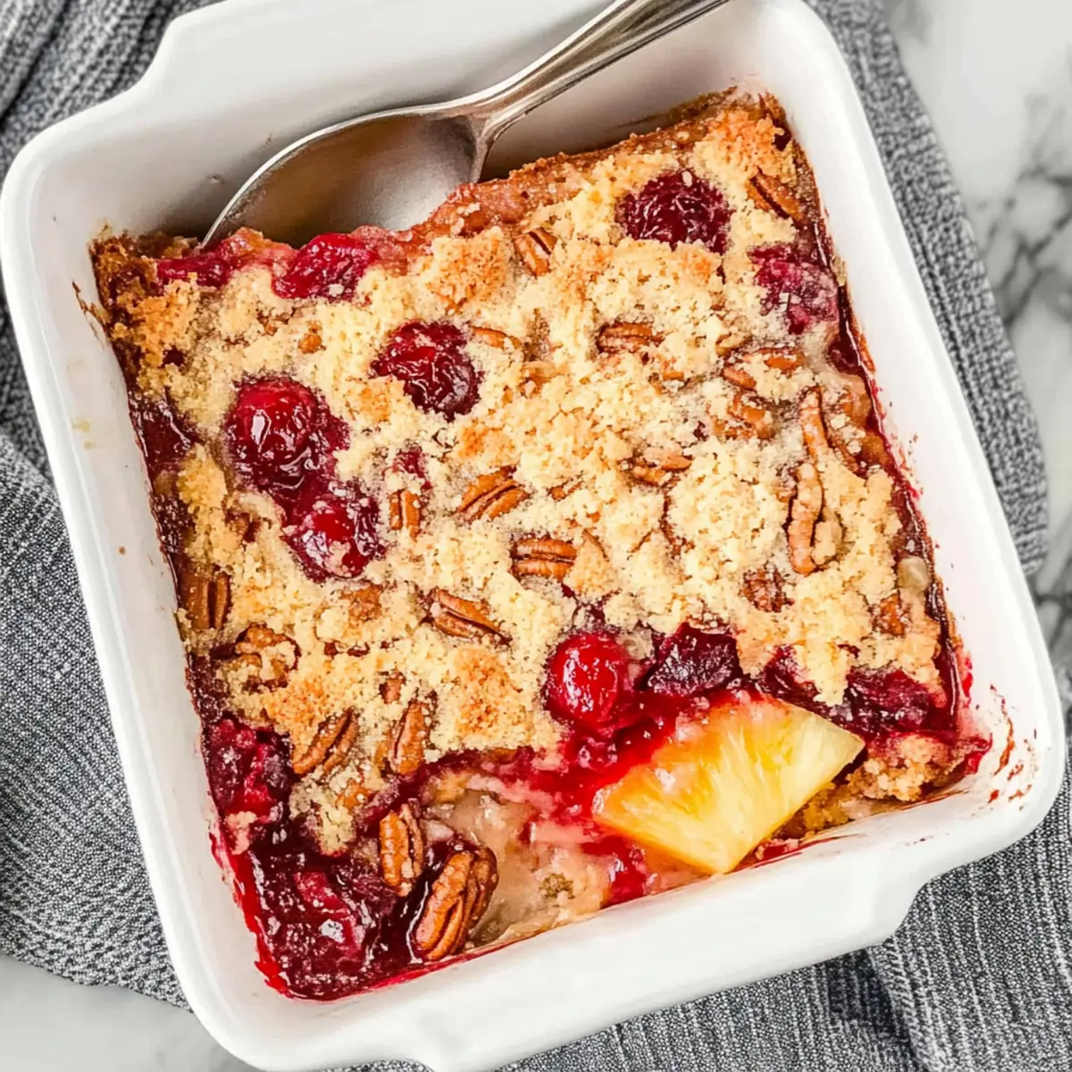 Effortless 5-Ingredient Cherry Pineapple Dump Cake Bliss