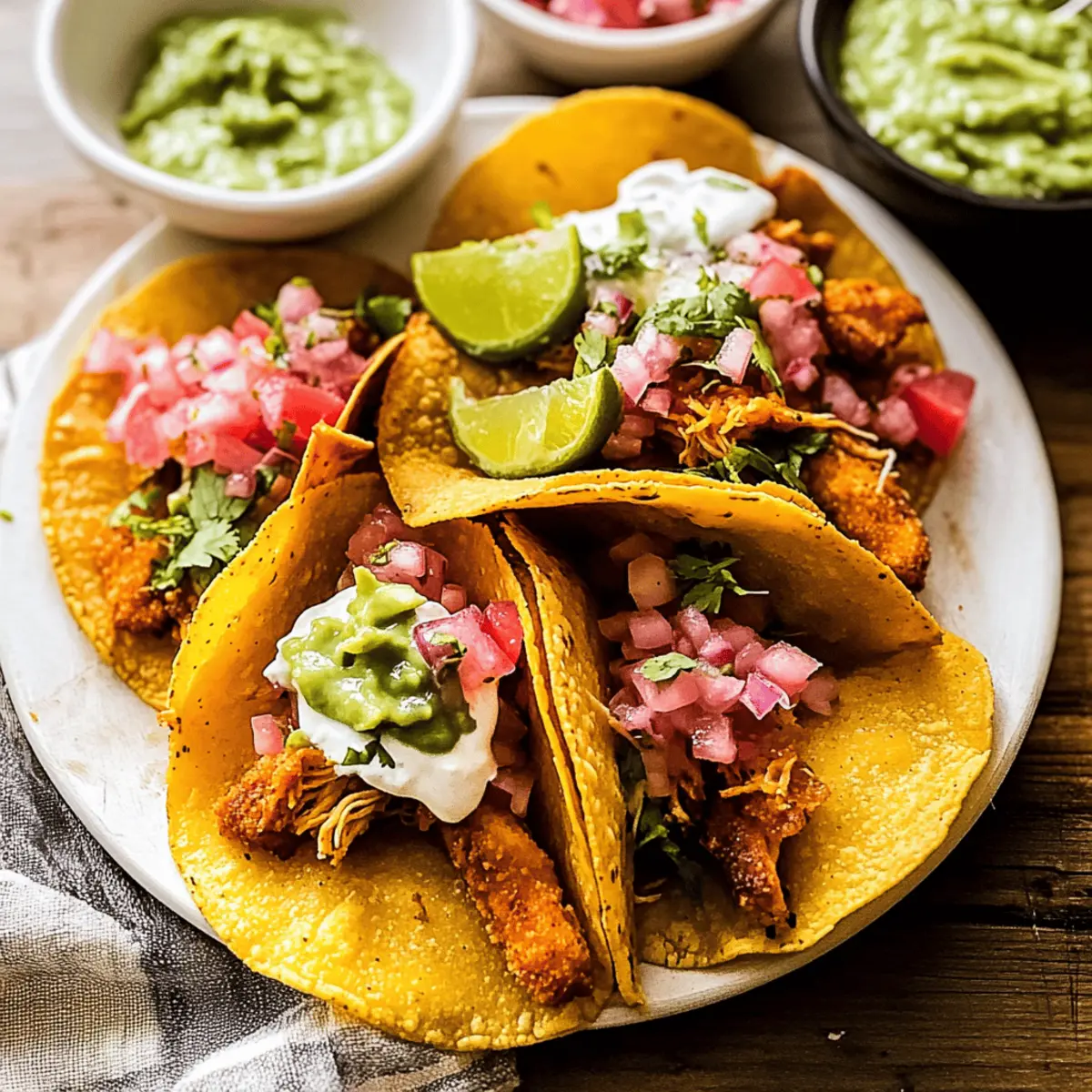 Crispy Chicken Tacos: Easy Baked Goodness for Taco Night
