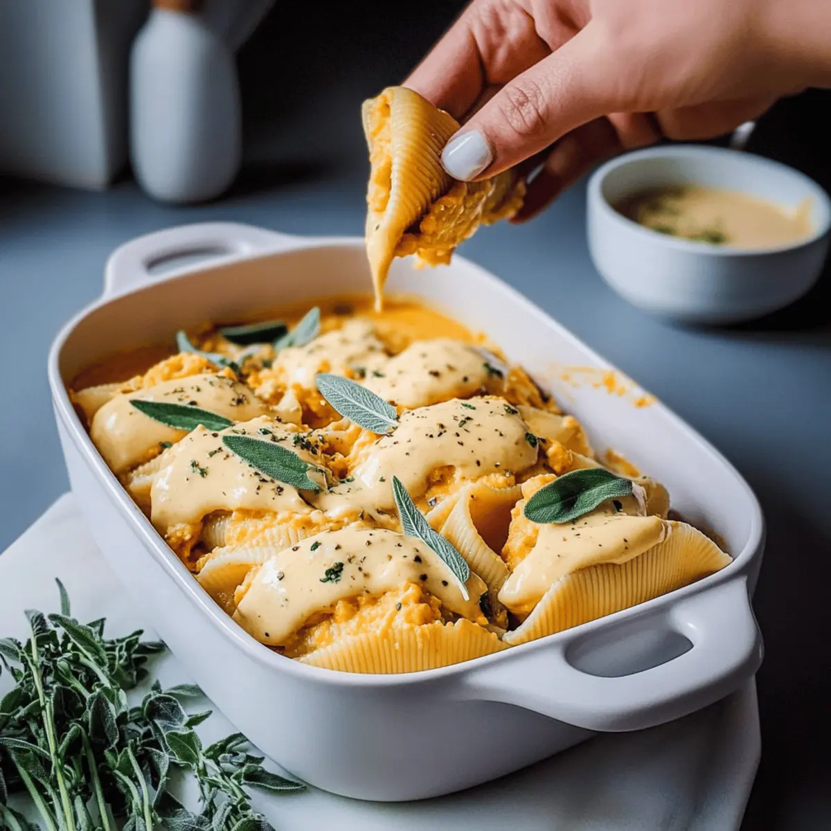 Vegan Pumpkin Ricotta Stuffed Shells for Cozy Fall Nights