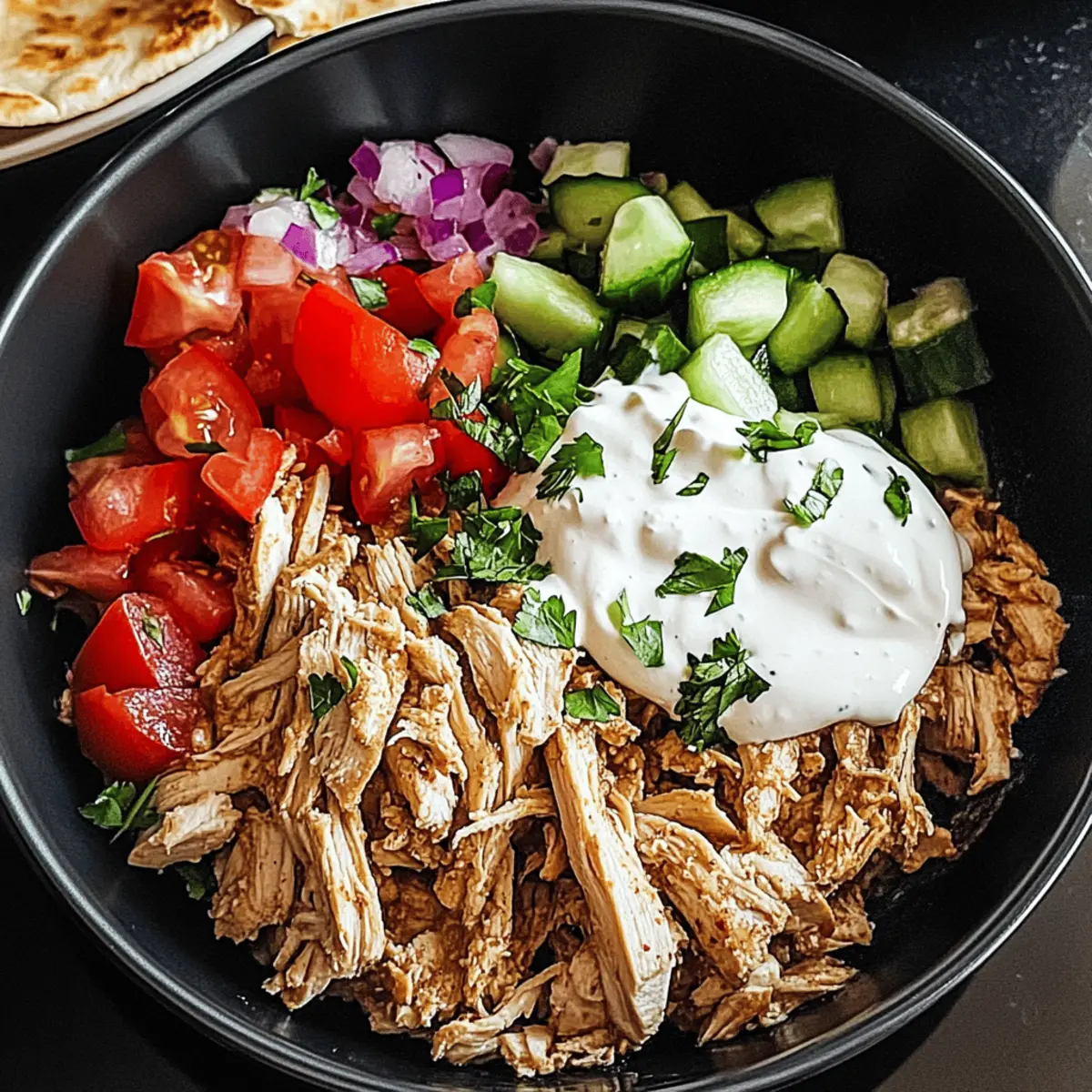 Slow Cooker Chicken Shawarma