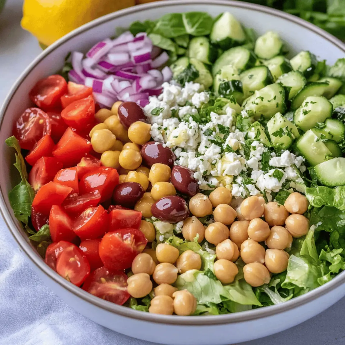 Mediterranean Salad: Crunchy, Zesty Bliss on Your Plate