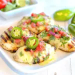 Cheesy Grilled Salsa Verde Chicken