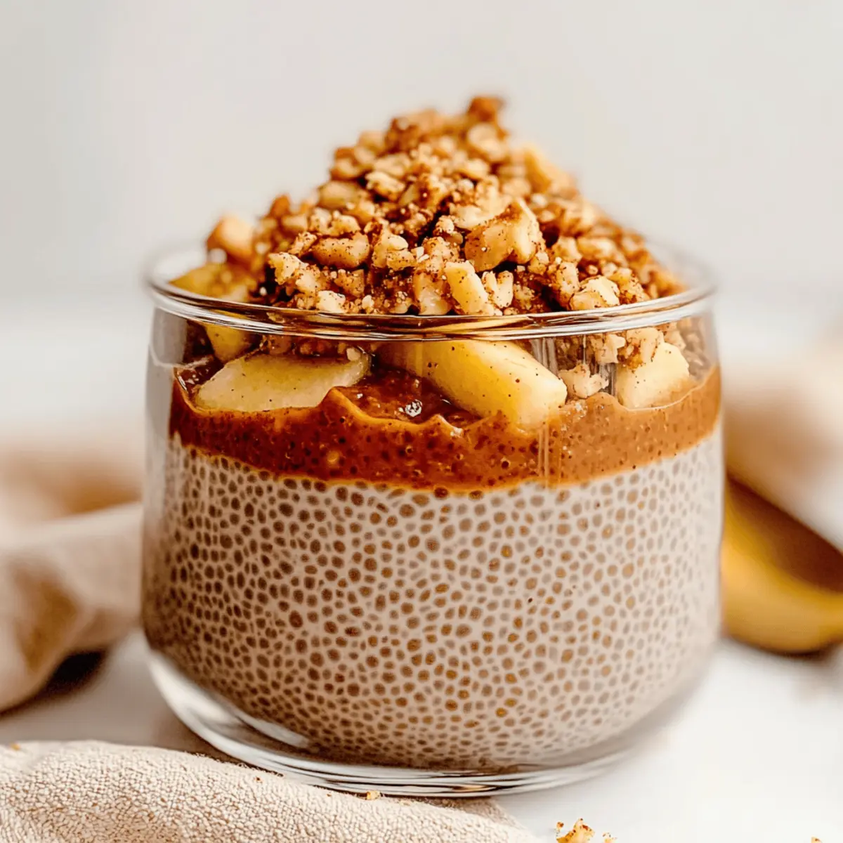 Apple Crumble Chia Pudding