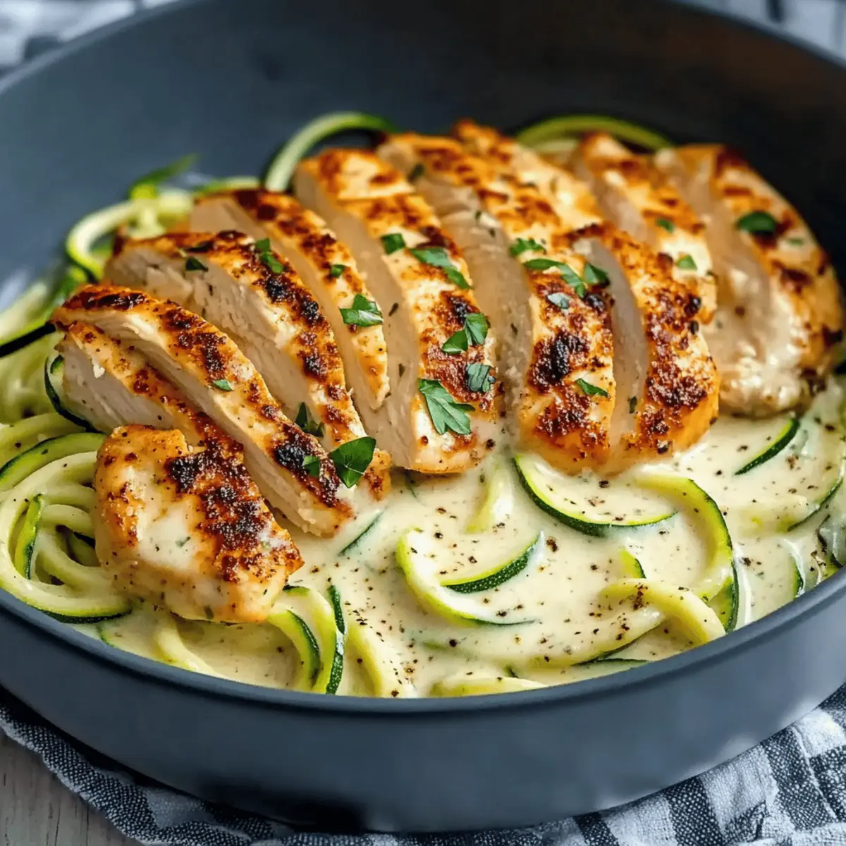 Savor Simple Chicken Zucchini Alfredo Pasta Tonight