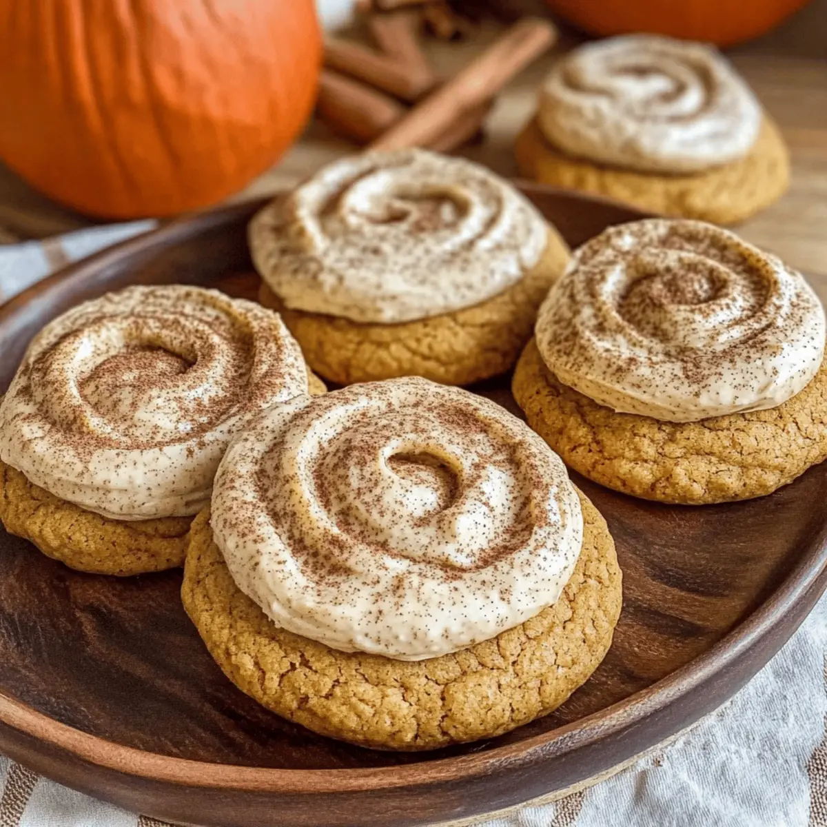 Soft Pumpkin Cookies with Cinnamon Frosting for Cozy Fall Vibes