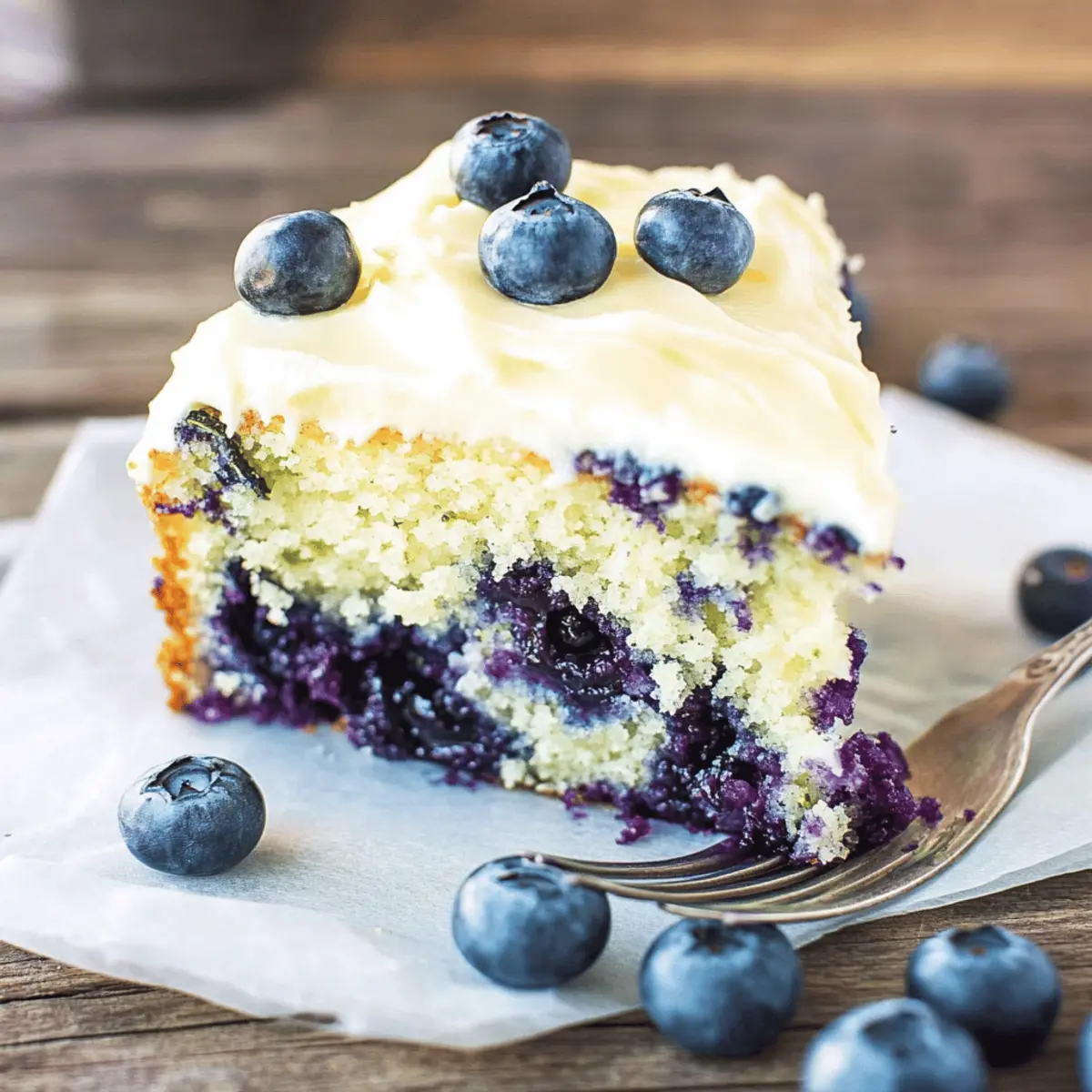 Moist Blueberry Zucchini Cake with Zesty Lemon Frosting
