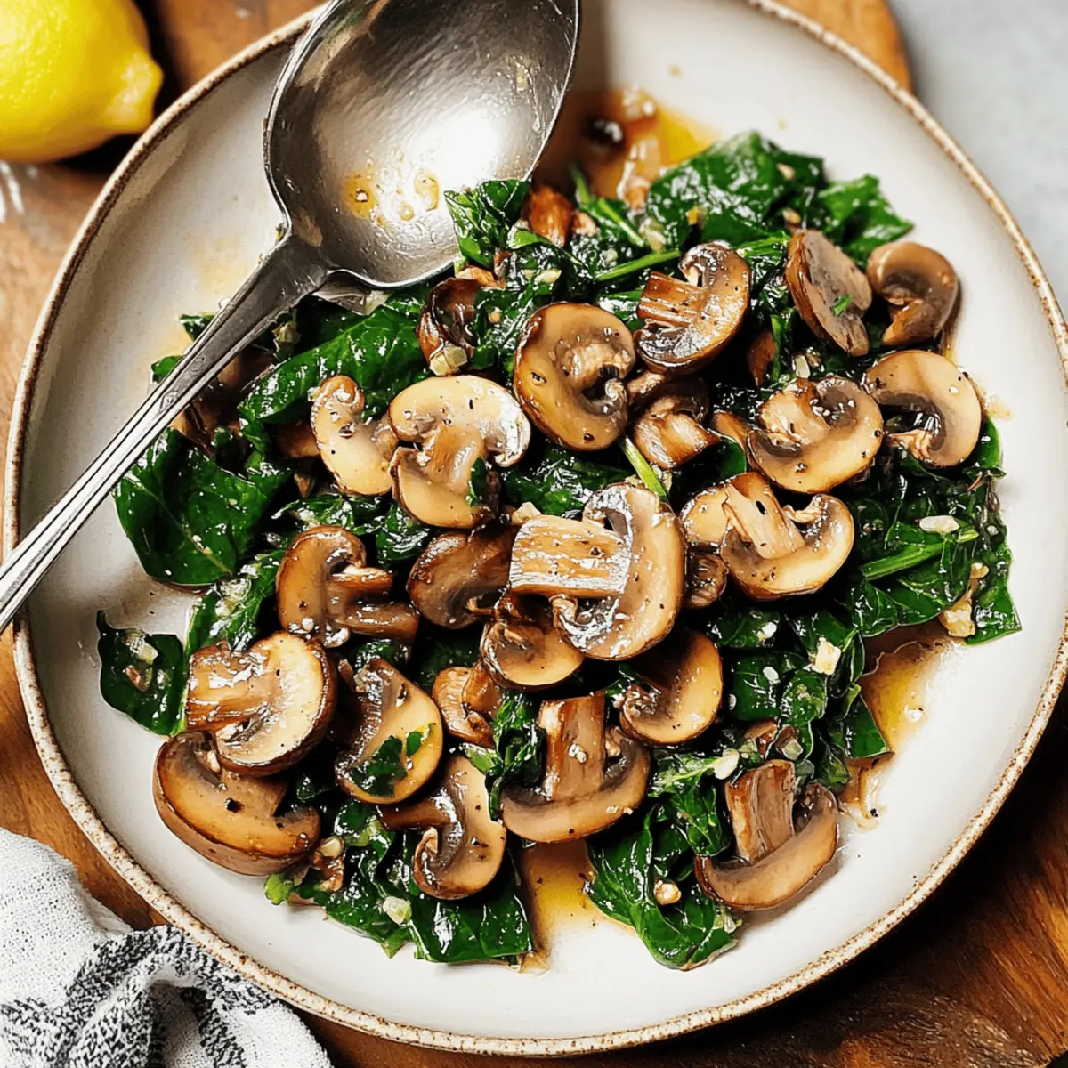 Sautéed Spinach and Mushrooms for a Quick Flavor Boost