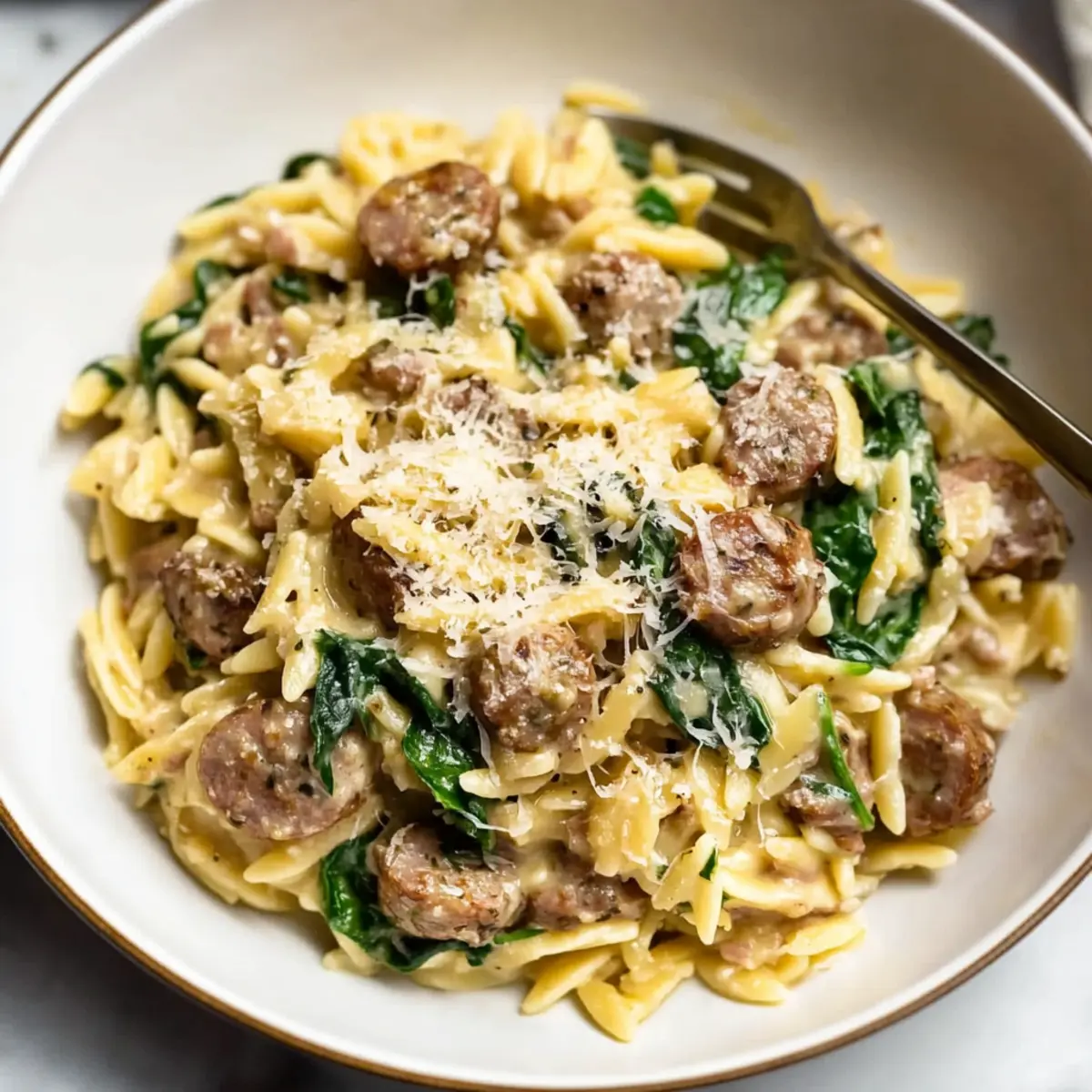 Creamy Italian Sausage Orzo for Cozy Weeknight Dinners