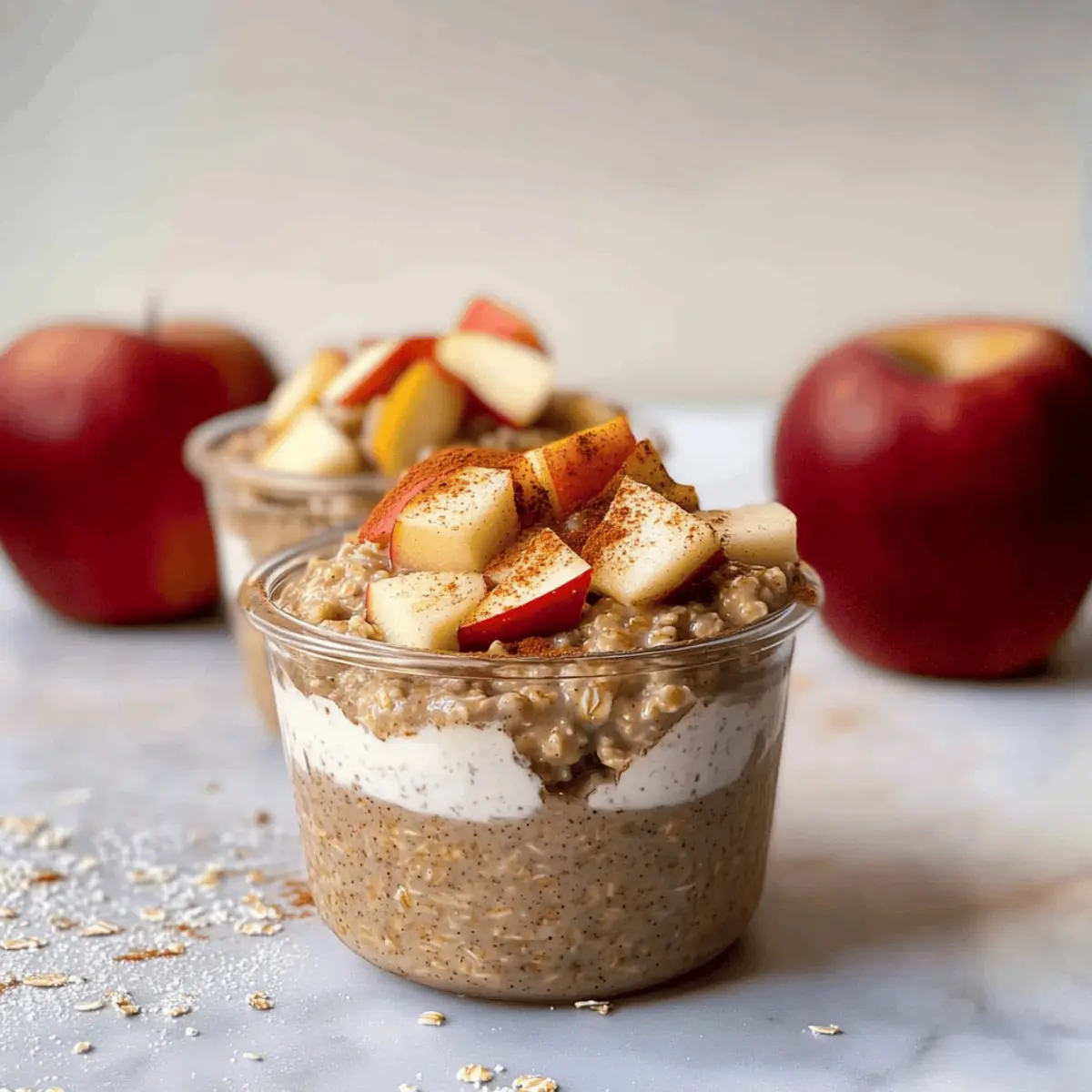 Apple Cinnamon Overnight Oats for a Cozy Morning Boost
