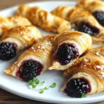 Blackberry Goat Cheese Puff Pastry Twists