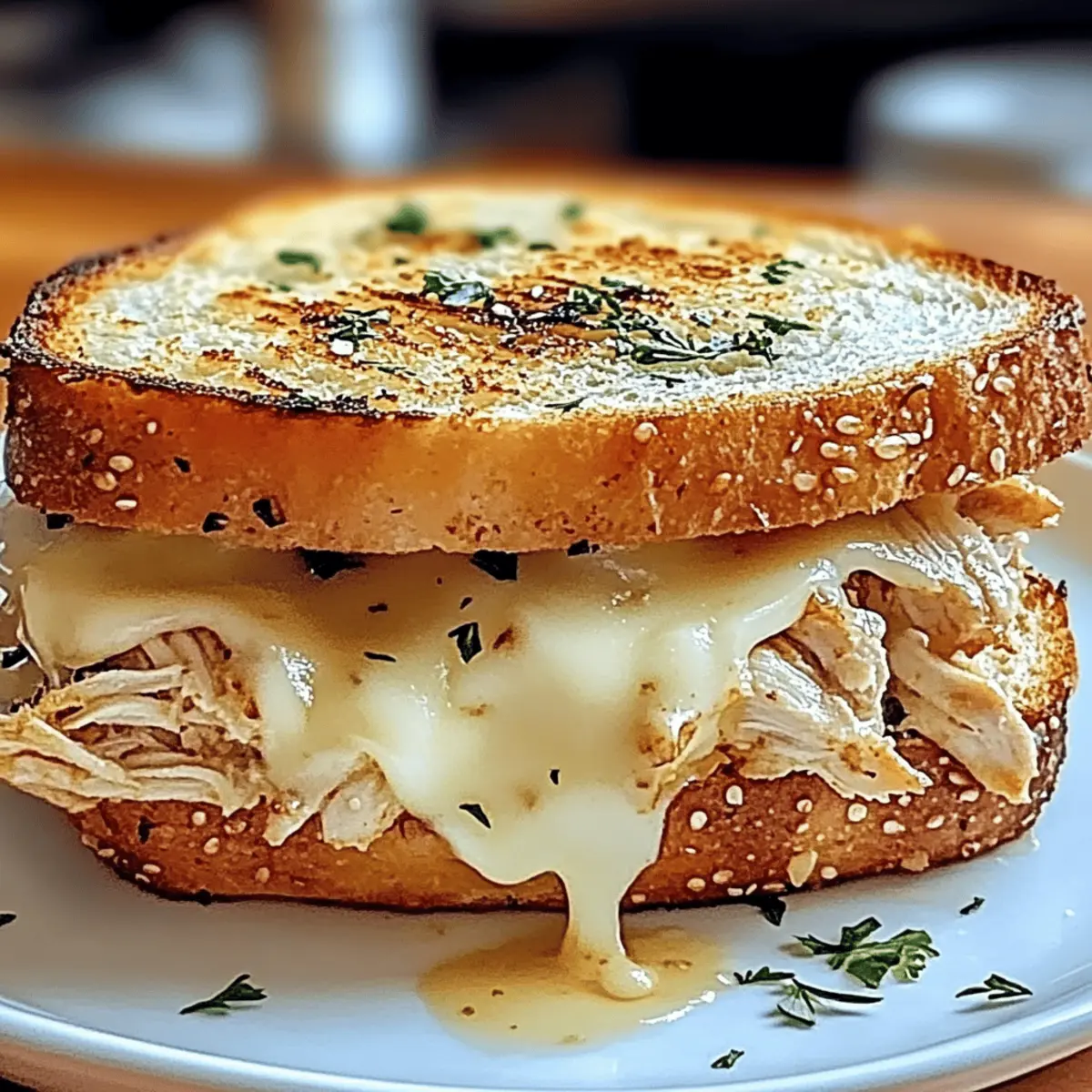 Cheesy Chicken Garlic Bread Sandwich Recipe for Cozy Nights