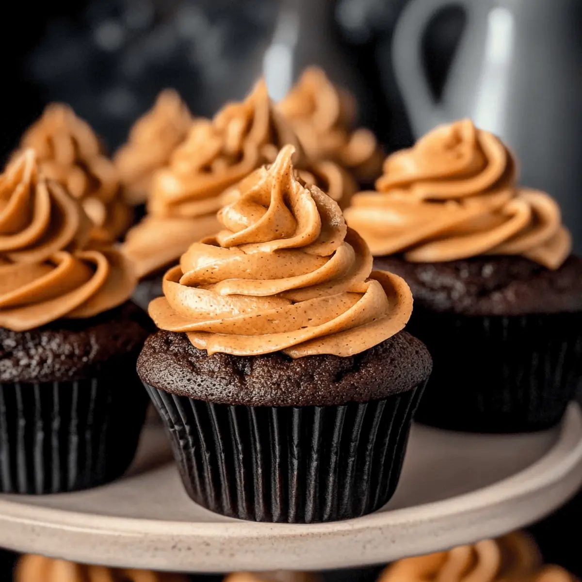 Chocolate Pumpkin Cupcakes