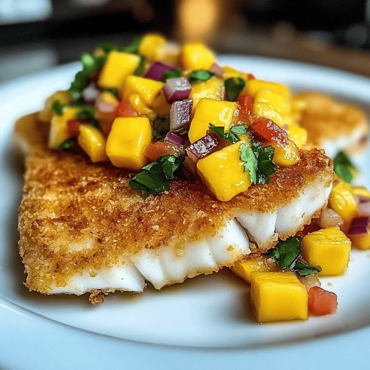 Coconut Crusted Fish with Mango Salsa for a Tropical Feast