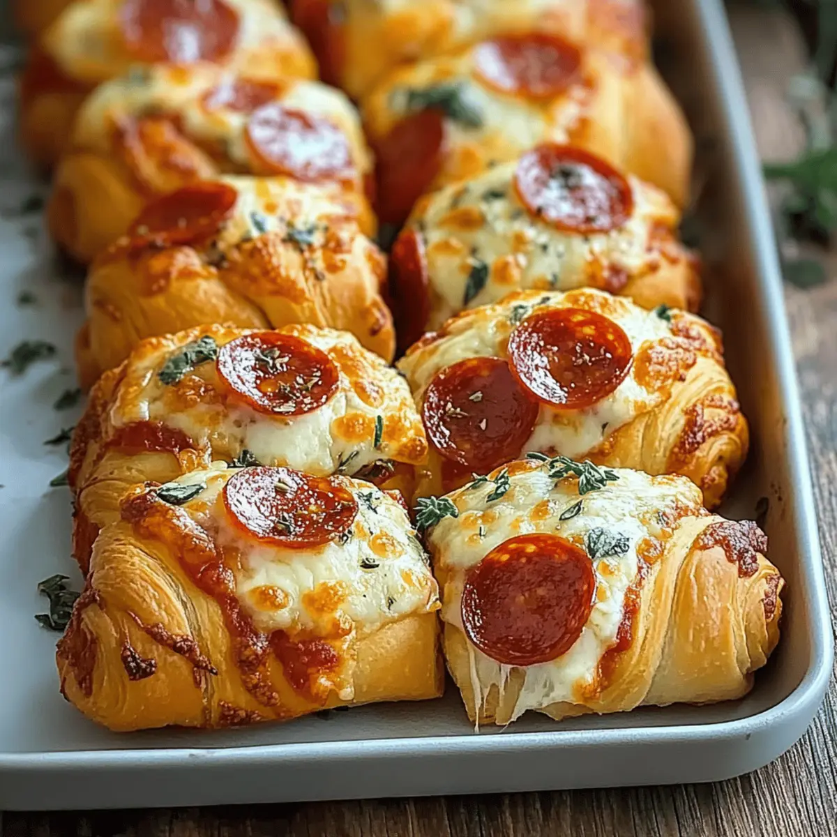 Flaky Pepperoni Pizza Rolls