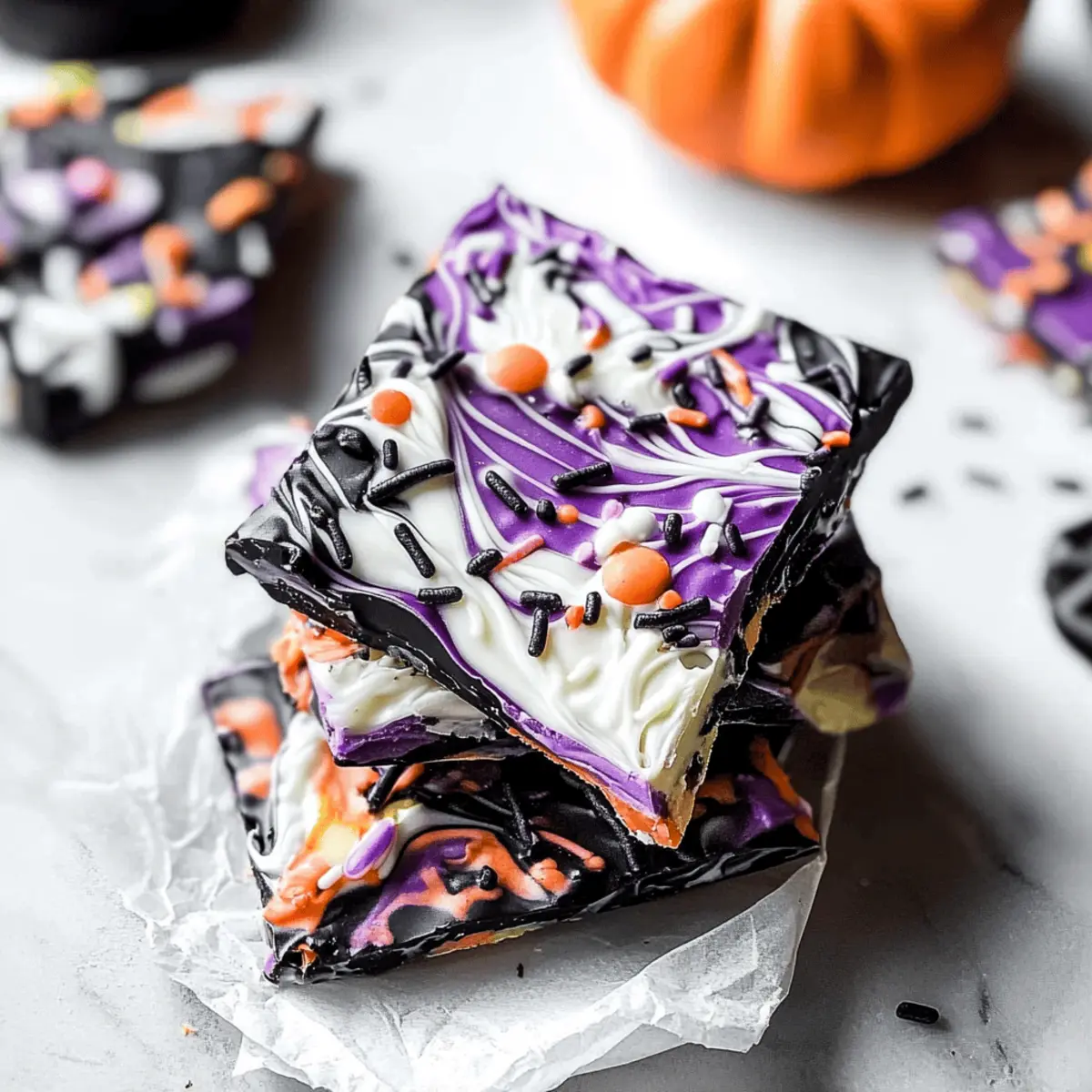 Deliciously Colorful Halloween Bark That’s Super Easy to Make