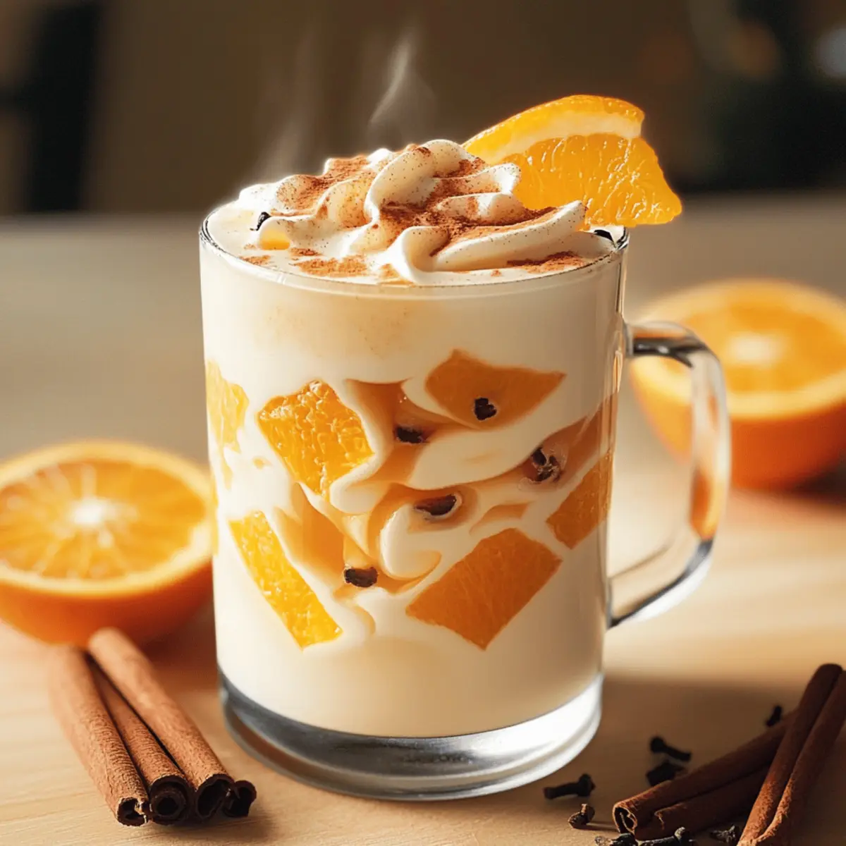 Refreshing Iced Orange Cinnamon Milk Tea for Cozy Moments