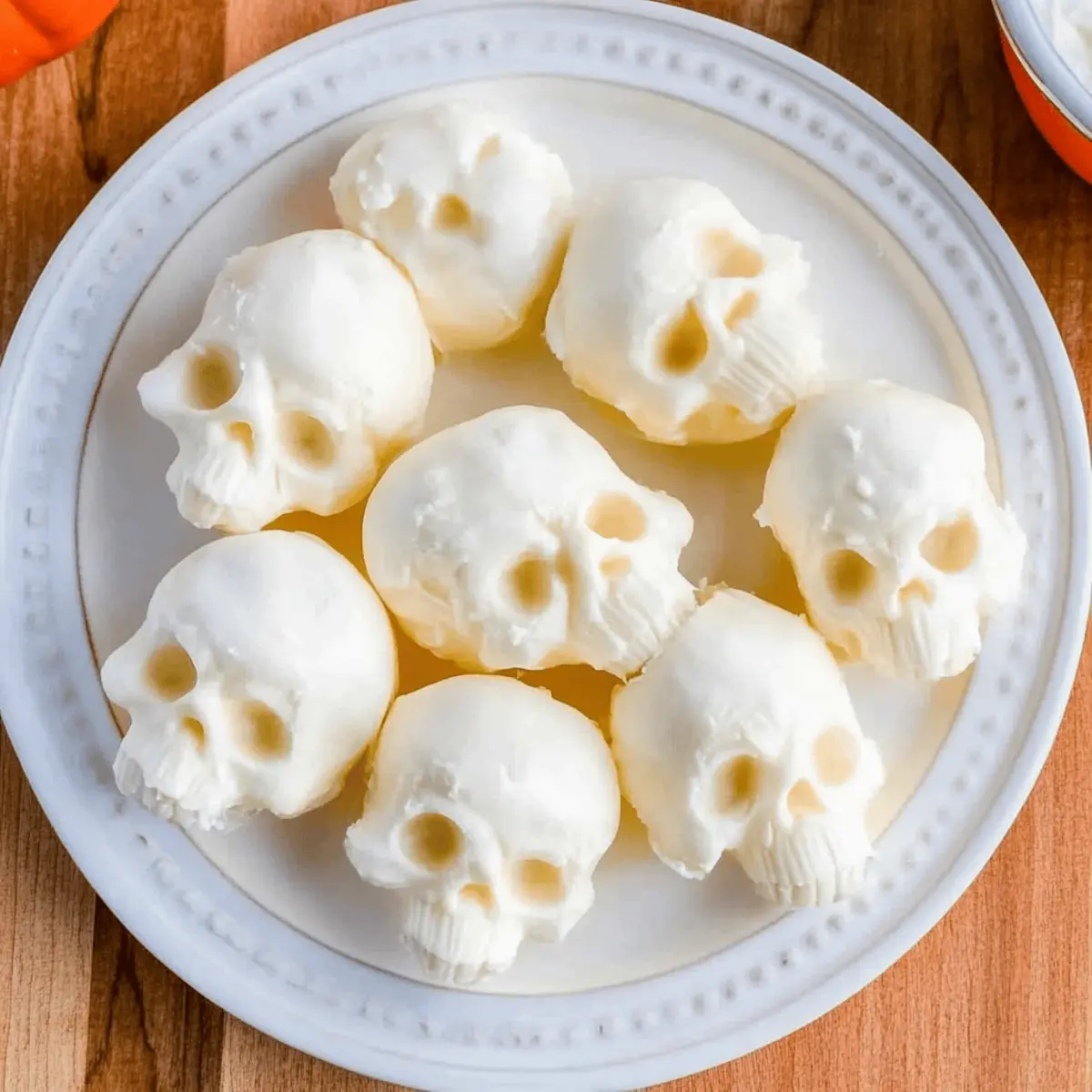 Mozzarella Cheese Skulls