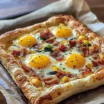 Puff Pastry Breakfast Pizza recipe