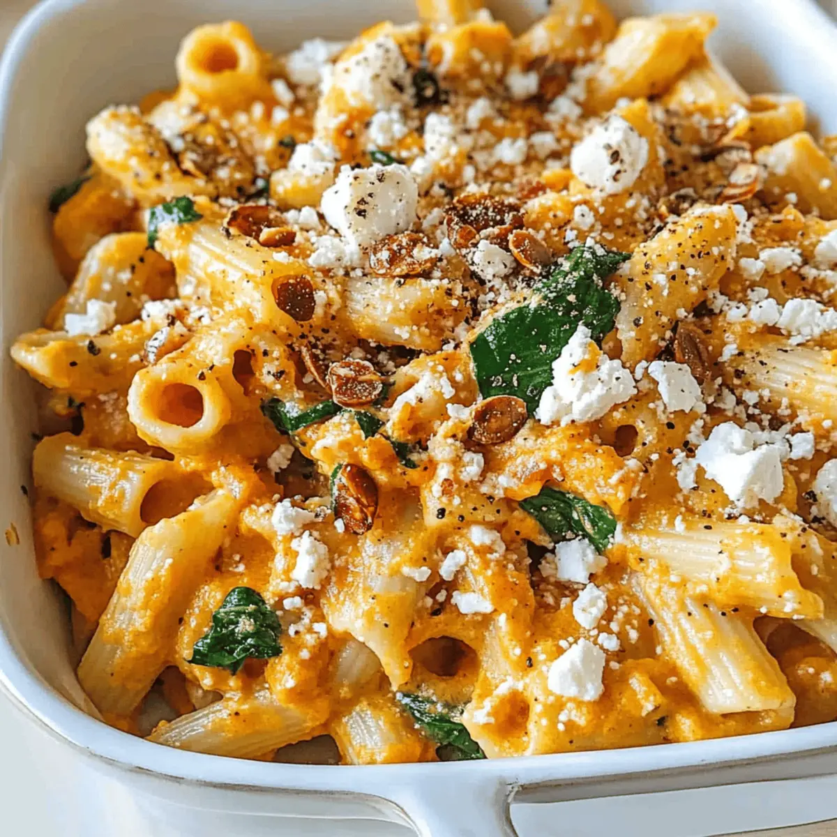 Pumpkin Feta Pasta