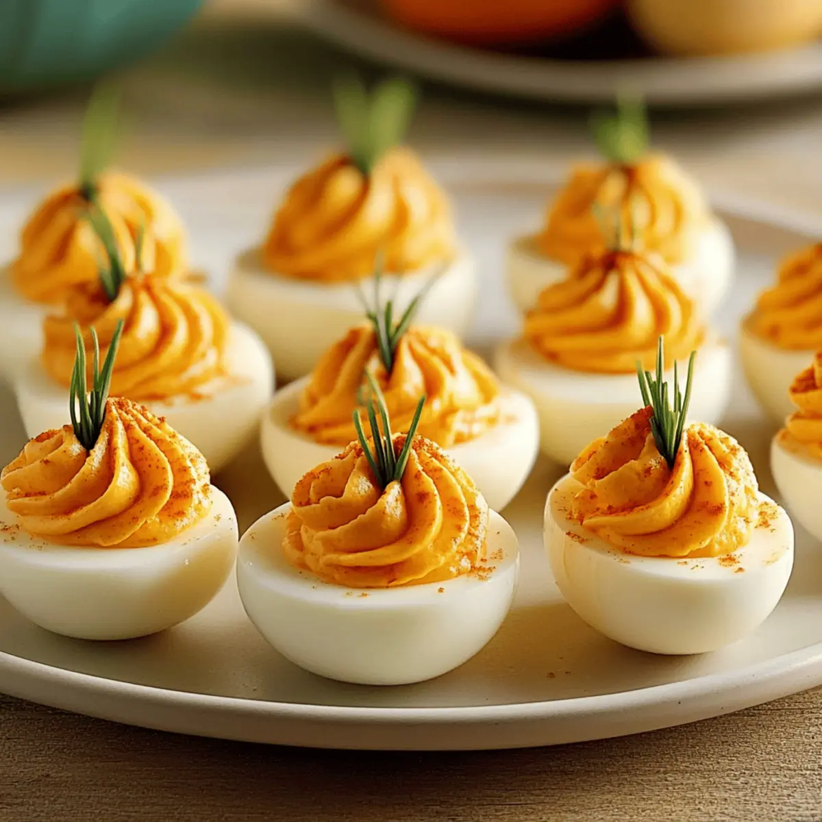 Delicious Pumpkin Patch Deviled Eggs for Your Autumn Gatherings