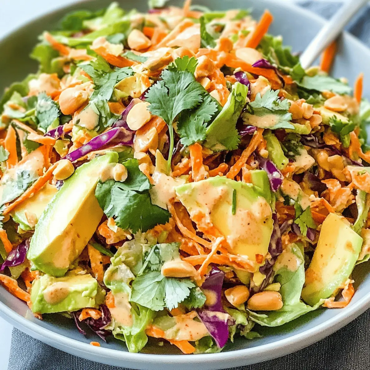 Refreshing Shredded Thai Salad with Avocado for Summer Bliss