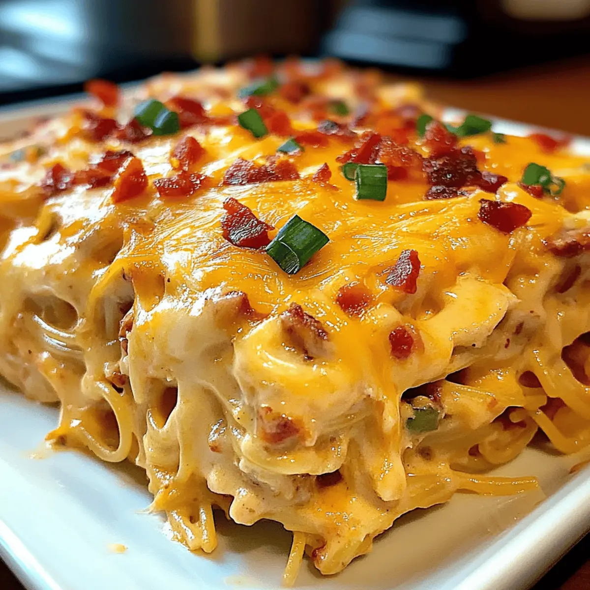 Spicy Southern Cheesy Chicken Spaghetti Casserole Bliss