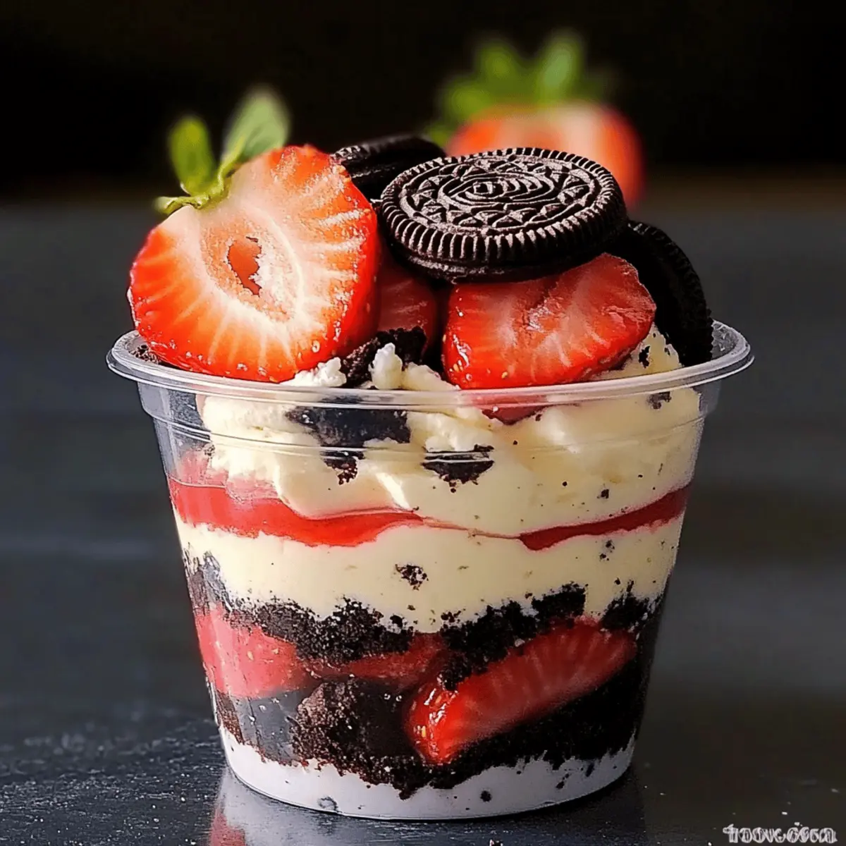 Strawberry Oreo Cheesecake Cups for Easy Summer Bliss