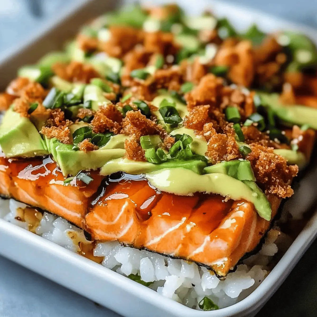 Teriyaki Salmon Sushi Bake: A Cozy Twist on Sushi Night