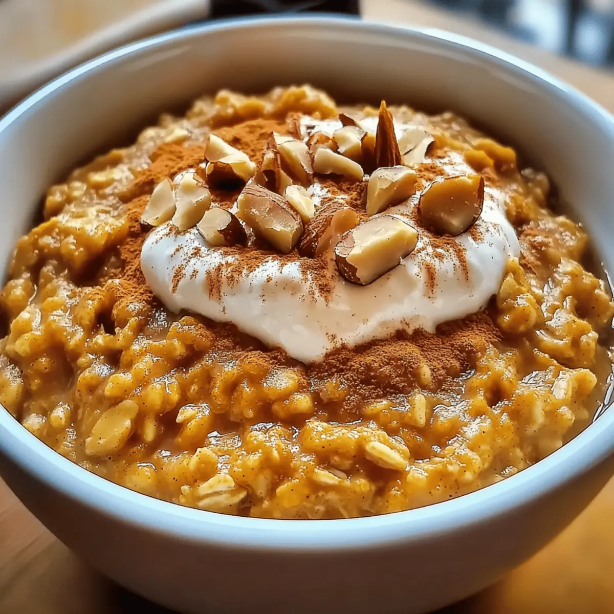 Warm Spiced Pumpkin Oatmeal for a Cozy Fall Morning
