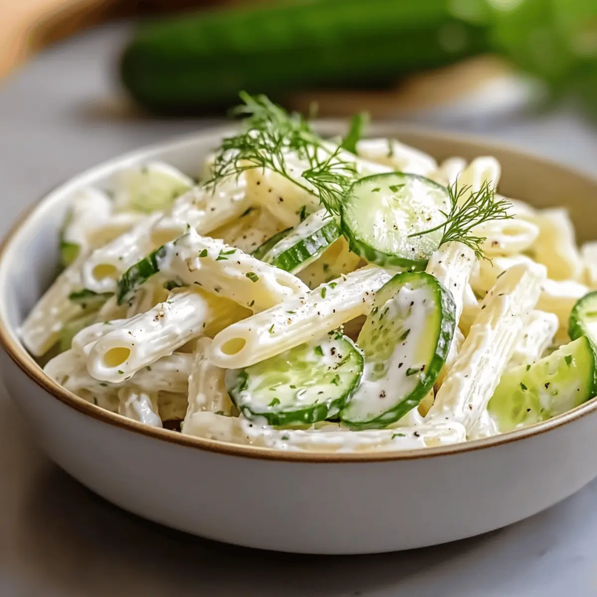 Healthy Cucumber Pasta Salad That Screams Summer Freshness