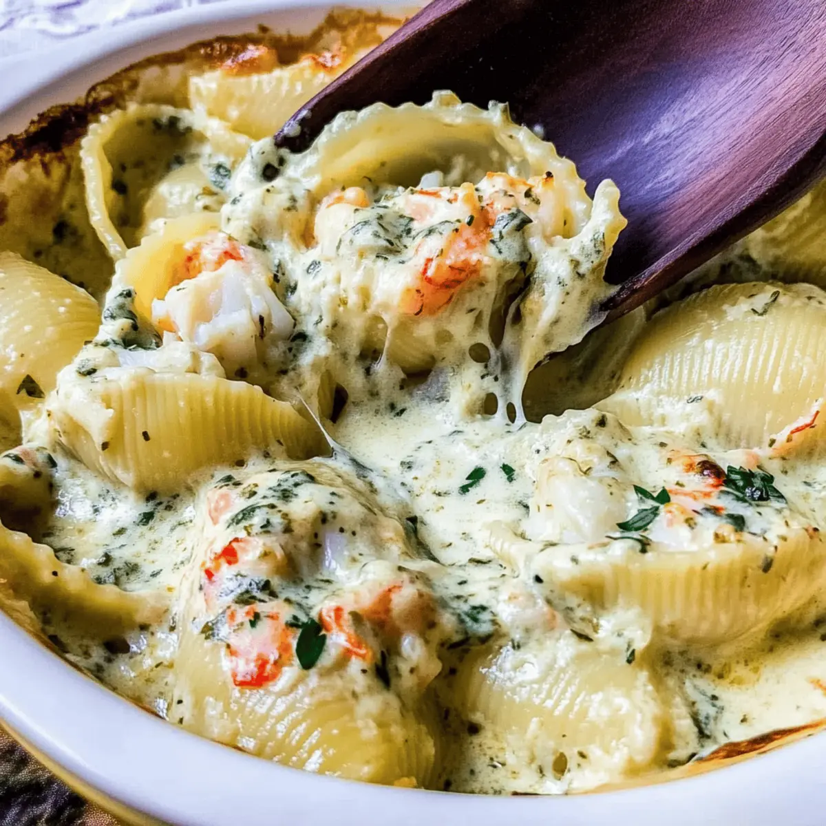 Creamy Seafood Stuffed Shells for a Cozy Dinner Delight