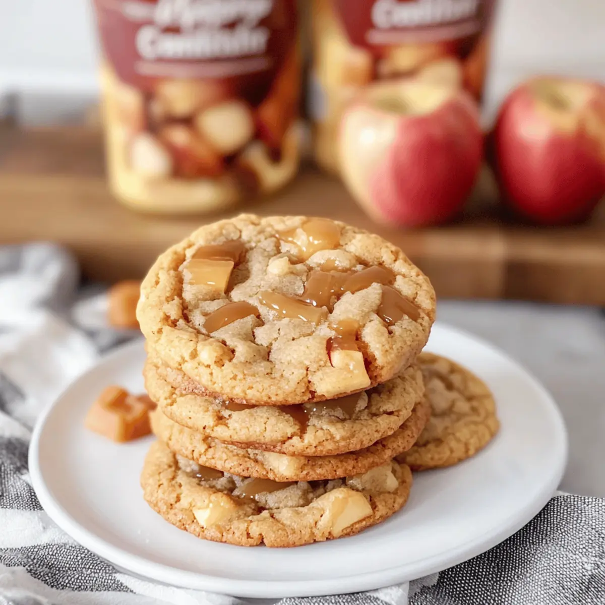 Caramel Apple Cider Cookies: Fall's Chewy Delight