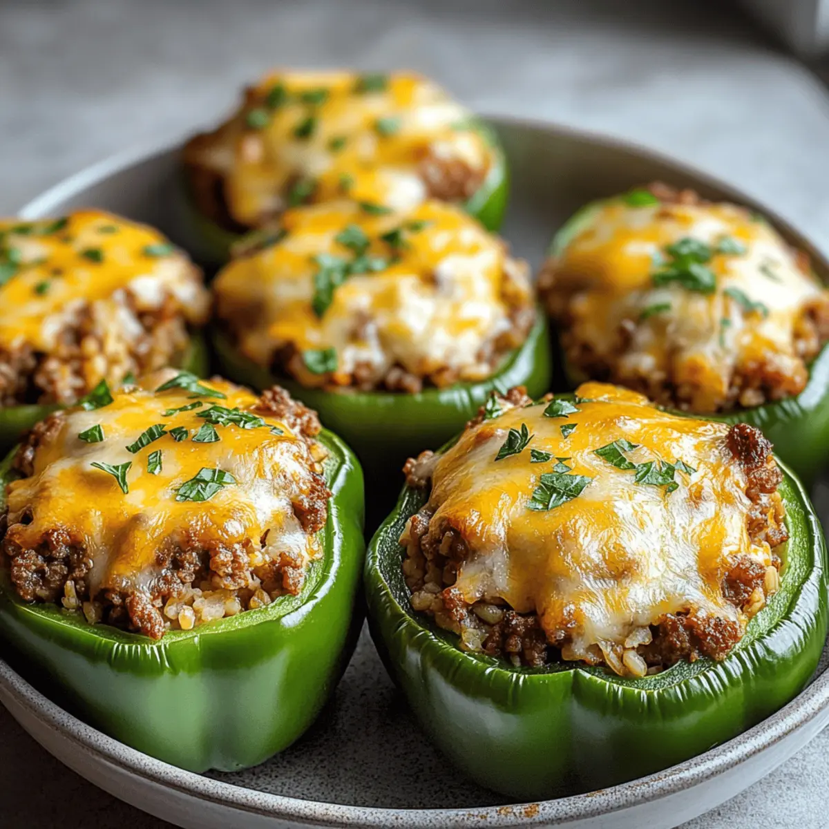 Savory Stuffed Green Peppers for Cozy Comfort Food Bliss