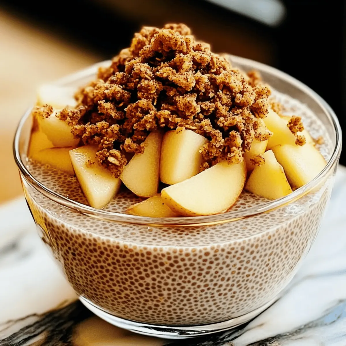 Delicious Apple Crumble Chia Pudding for a Cozy Dessert
