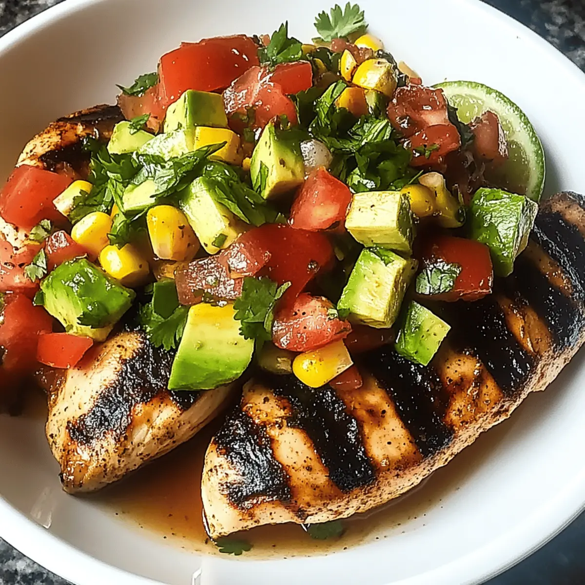 Fiesta Lime Chicken with Avocado Salsa: Fresh & Flavorful Delight