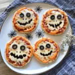 Halloween Mini Pizzas