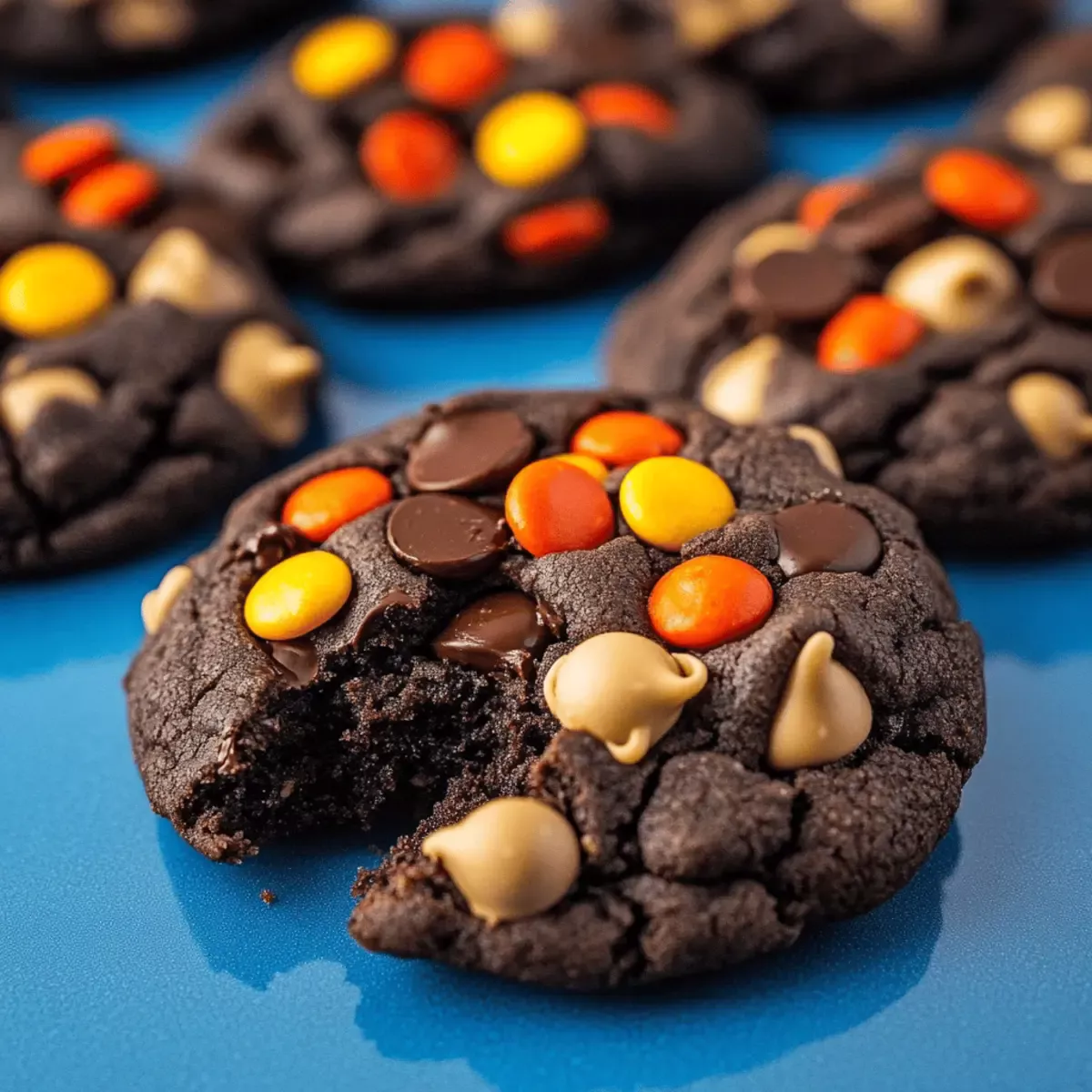 Irresistible Chocolate Peanut Butter Cookies with Fudge Centers