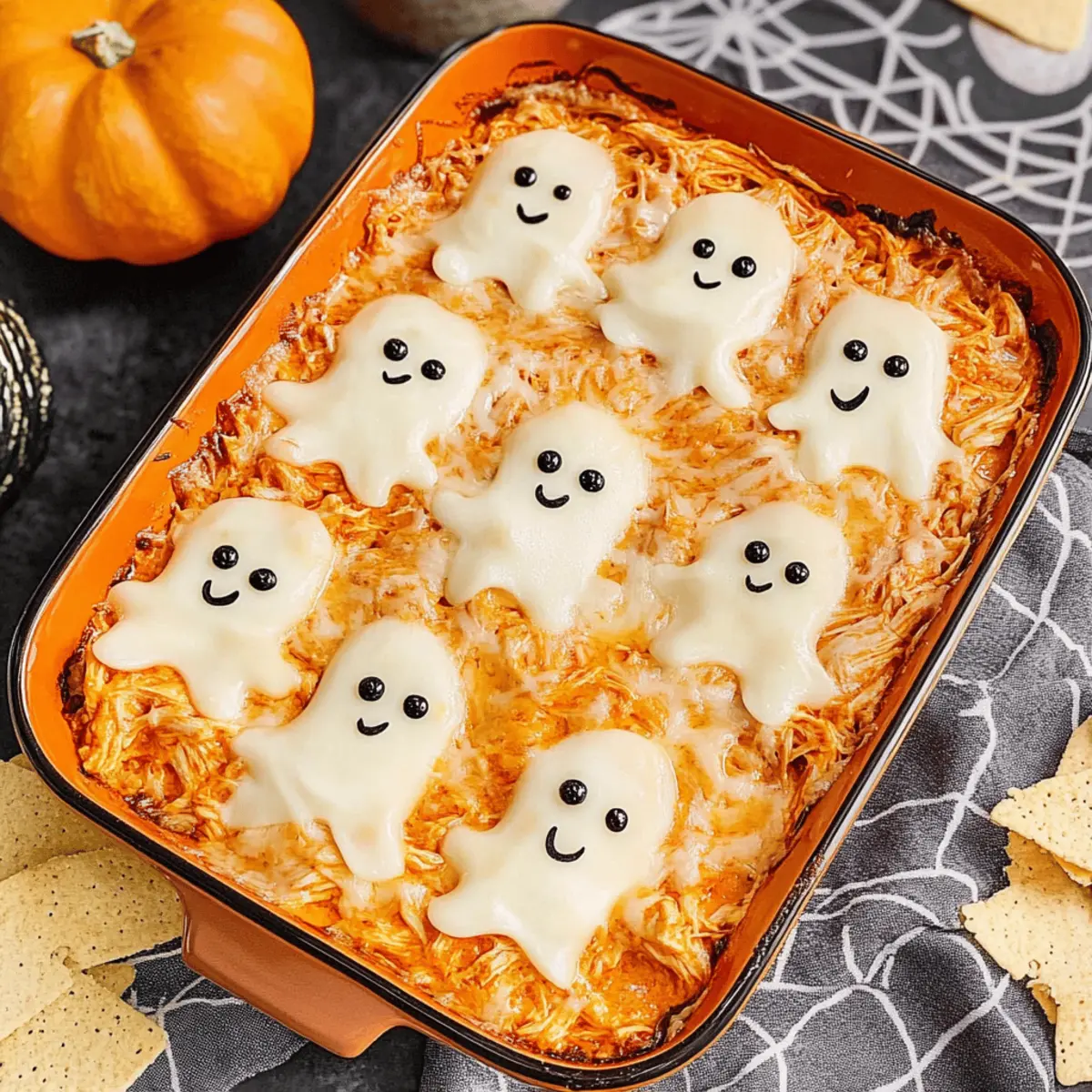 Spooky-Savory Halloween Buffalo Chicken Dip to Thrill Guests
