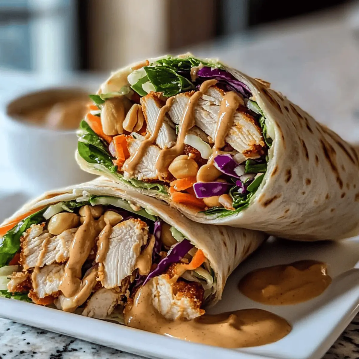 Irresistible Thai Peanut Chicken Wraps Ready in 15 Minutes