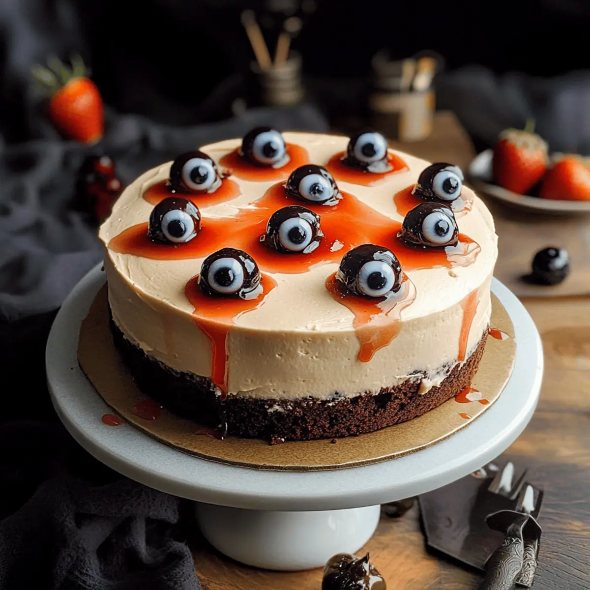 Spook-tacular Halloween Cake with Eyeballs That Wows!