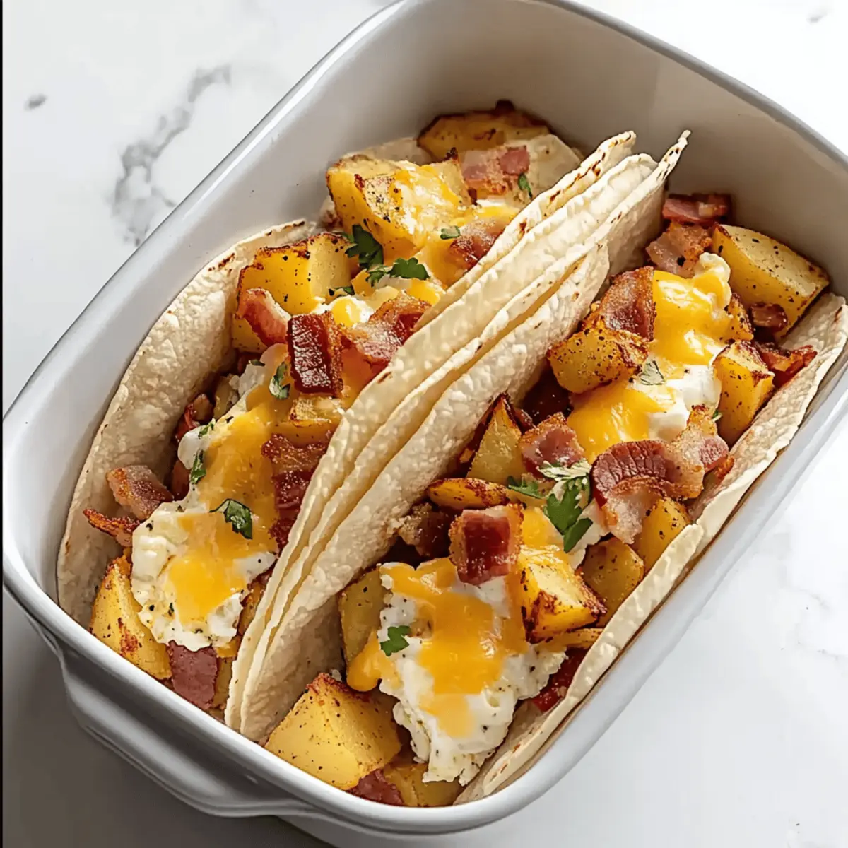 Tasty Baked Breakfast Tacos