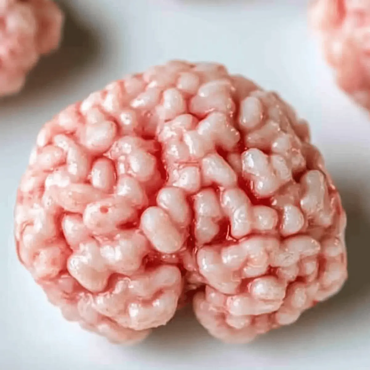 Delightful Marshmallow Rice Bubbles Halloween Brains Treats