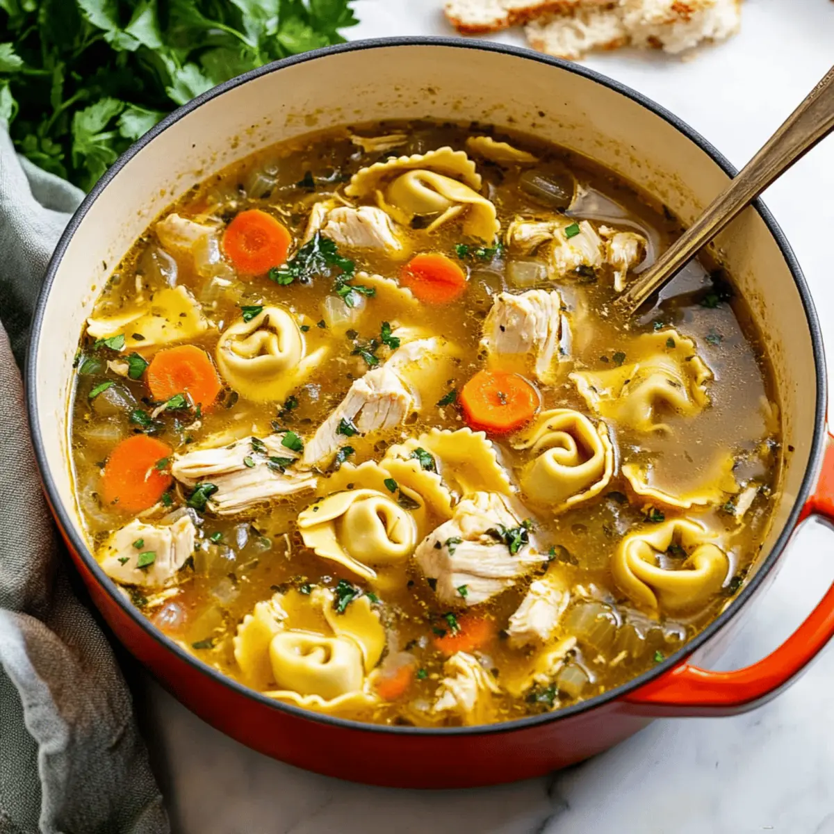 Chicken Tortellini Soup