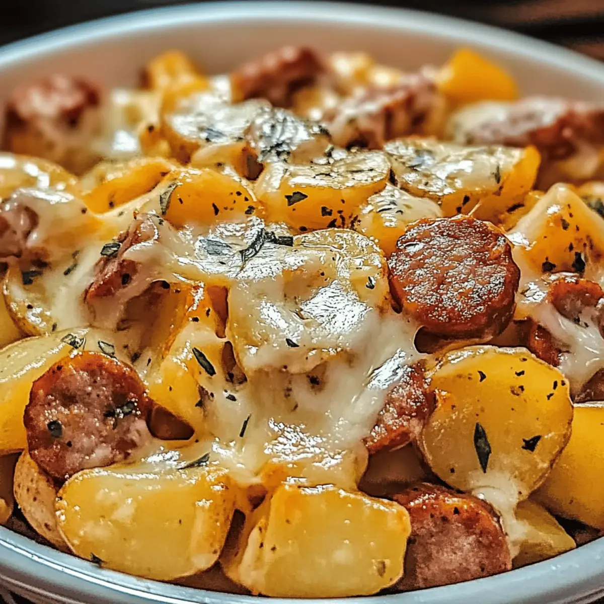 Cheesy Ranch Potatoes and Smoked Sausage: Comfort on a Plate