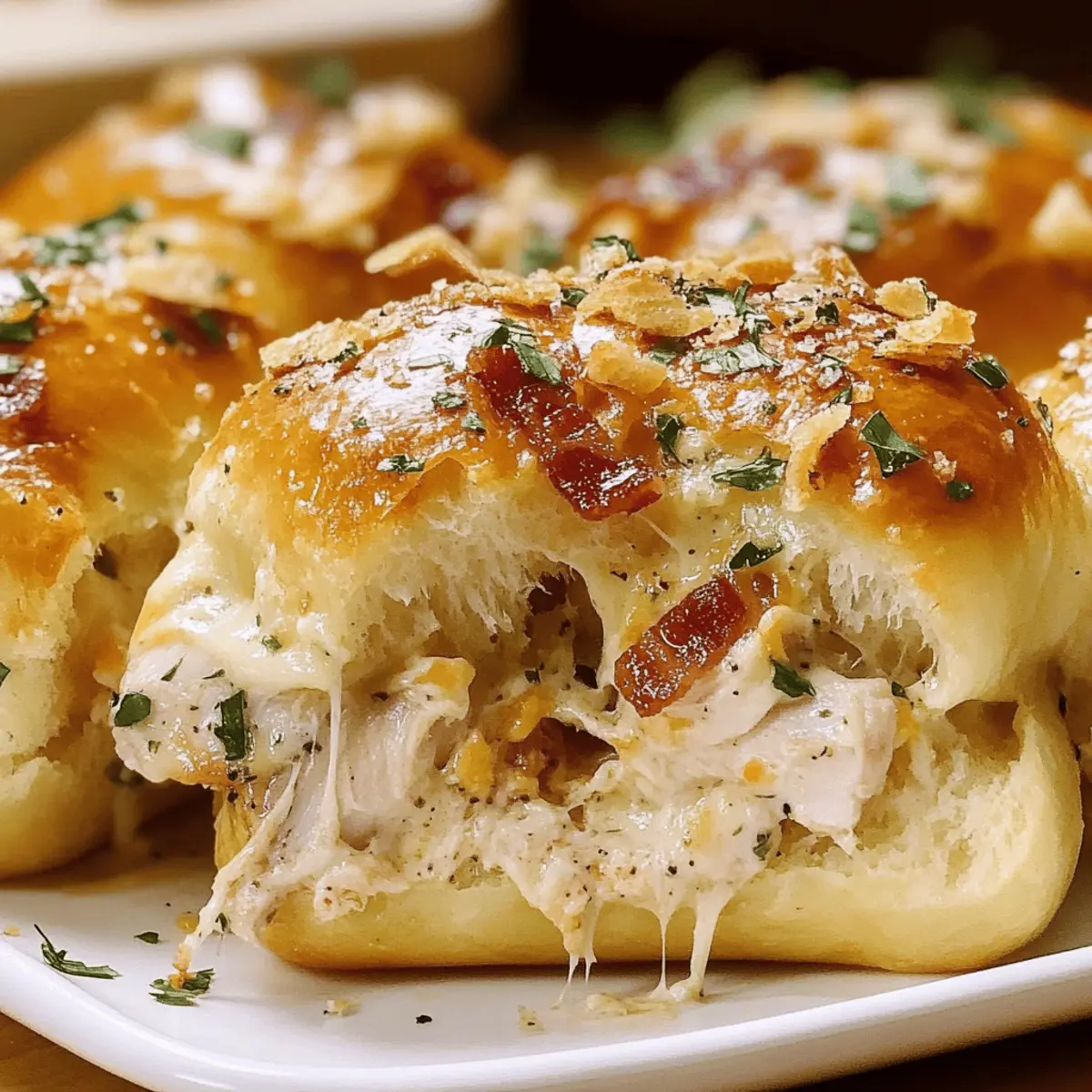 Irresistible Chicken Bacon Ranch Pull Apart Rolls for Sharing