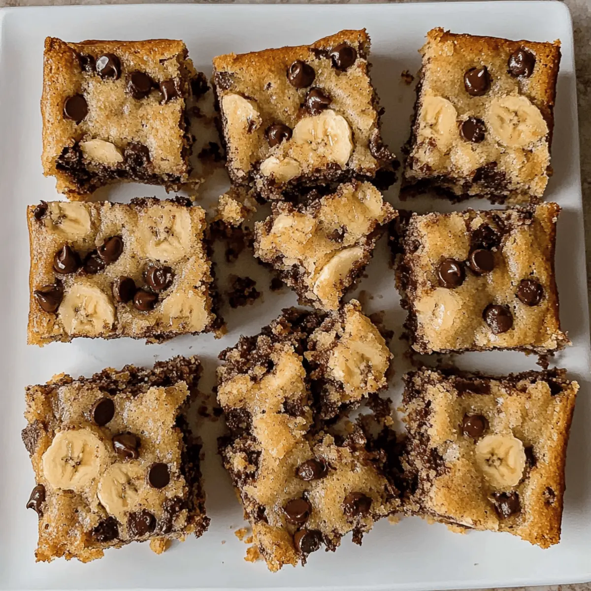 Chocolate Chip Banana Bars Recipe