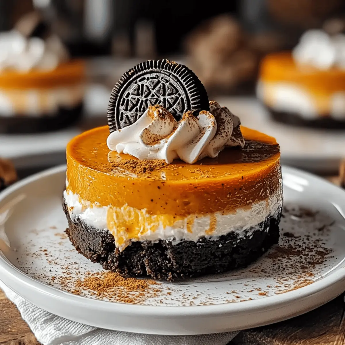 Mini Pumpkin Oreo Cheesecakes for Cozy Fall Flavor Bliss