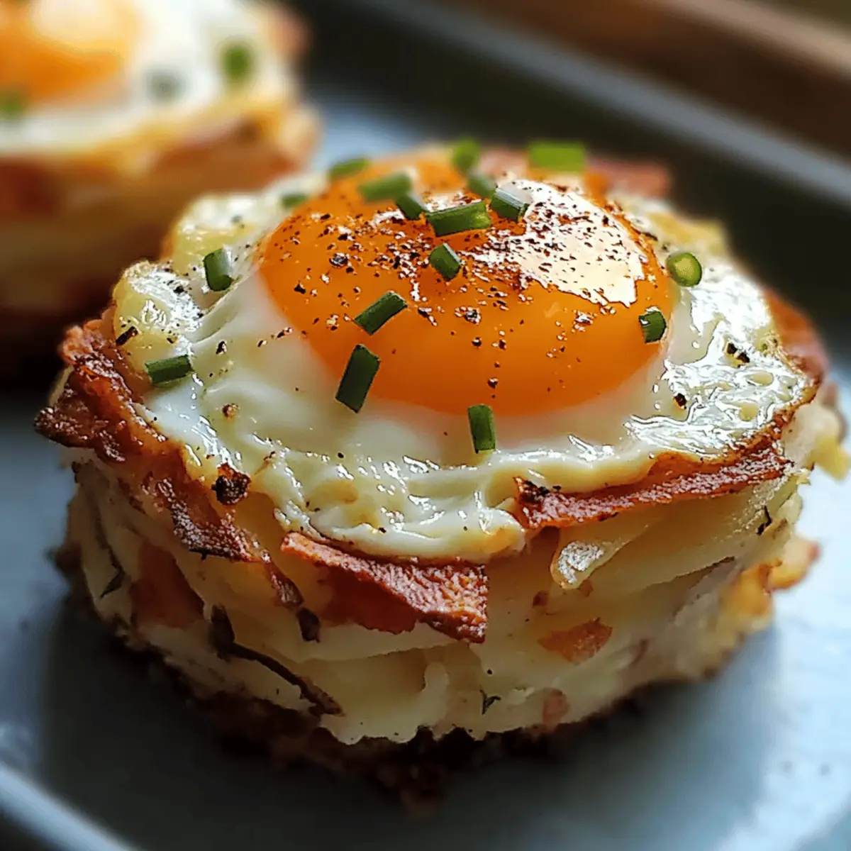 Irresistible Baked Eggs Napoleon with Crispy Potato Layers