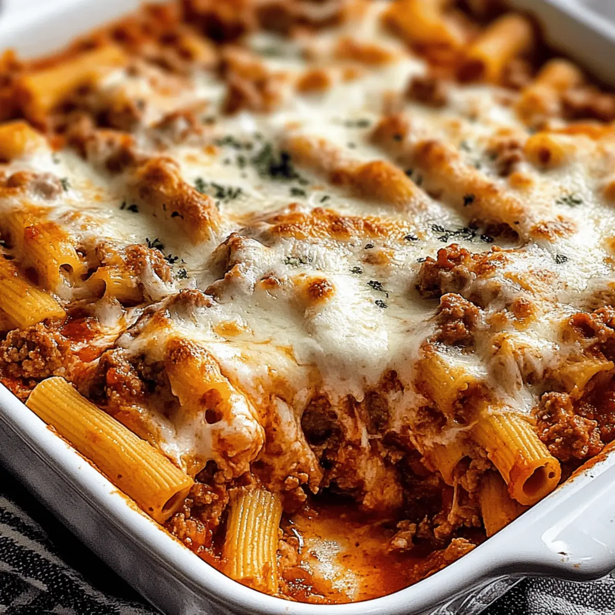 Irresistible Baked Ziti Recipe for Cozy Family Dinners
