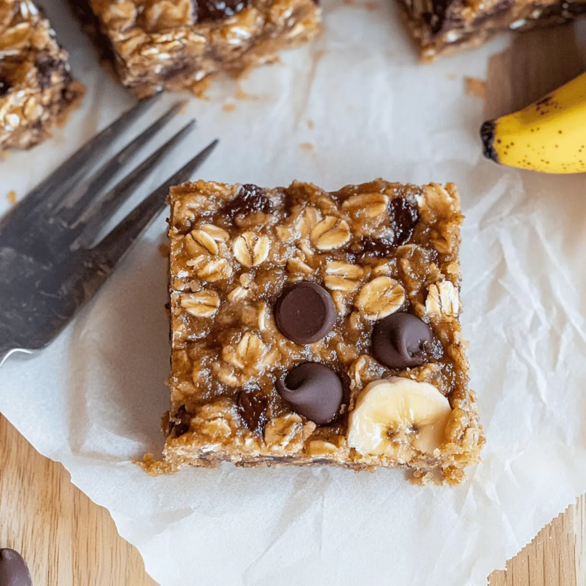 Banana Oatmeal Bars
